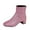 Pink, variant on Glitter Ankle Boots for Women Mid Block Heel Sequin Sparkly Booties Ladies Zipper Party Prom Booties