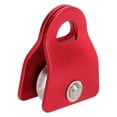 thumbnail image 1 of Downhill Side Plate Single Pulley, Outdoor Climbing Pulley Portable Avoid Friction Blocking Semicircle Hanging Point 20KN High Strength  For Rescuing Red, 1 of 8
