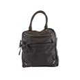 thumbnail image 1 of Faux Leather Handbag Tote, Black, 1 of 1