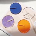 thumbnail image 2 of CAROOTU Creativity Acrylic Coasters Multipurpose Insulation Pad Heat-Resistant Drinks Cup Mat for Home Kitchen Bar Orange, 2 of 7