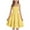 Yellow, variant on Ruyang Teen Girls 2 Pleated Ruffles Dress Sleeveless Strap A-Line Smocked Dresses Solid Birthday Pageant Tiered Skirts Clothes