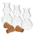 thumbnail image 2 of Shisuyan Corked DIY Bottle Transparent 3Pcs 1.2X0.6In, 2 of 8