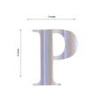 thumbnail image 3 of Efavormart 4 Pack - 5" Iridescent Pre-punched Decorative Numbers with Sticky Dots Make Your Own Banner for Birthdays and Weddings, Party Decoration Supplies - P, 3 of 10
