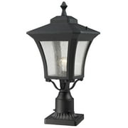 Z-Lite-Waterdown - One Light Outdoor Post Sand Black Finish with