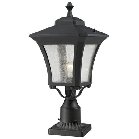 Z-Lite-Waterdown - One Light Outdoor Post Sand Black Finish with
