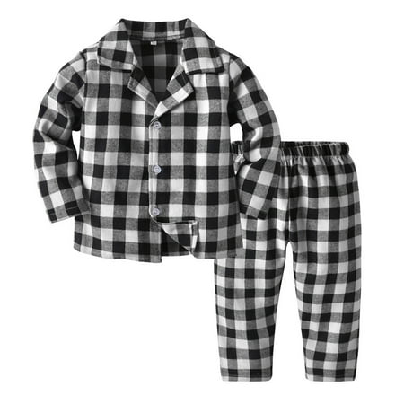 

Matching Family Pajamas For Kids Christmas Classic Plaid Jammies Holiday Cotton Pjs Clothes Brother and Sister Pyjamas
