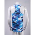 thumbnail image 4 of Zaldita Men's Workout Tank Top Sleeveless Camouflage Quick Dry Swim Vest Athletic Gym Running Muscle Blue M, 4 of 6