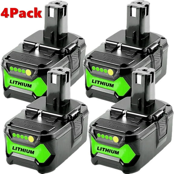 4Pack For Ryobi P108 18V One Plus High Capacity Battery 18 Volt Lithium-Ion 8.0Ah New