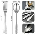 thumbnail image 2 of Austok 10 Pieces Kids Silverware, Stainless Steel Children's Safe Flatware Child Spoon and Fork Set Toddler Utensils, 5 x Safe Forks,5 x Children Spoons, 2 of 9