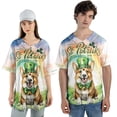 thumbnail image 4 of Happy St. Patrick’s Day Corgi with Green Hat Shamrocks Rainbow All Over Print 3D Baseball Shirt Welsh Corgi Dog Lover Gifts Idea Softball Sport - 03007, 4 of 6