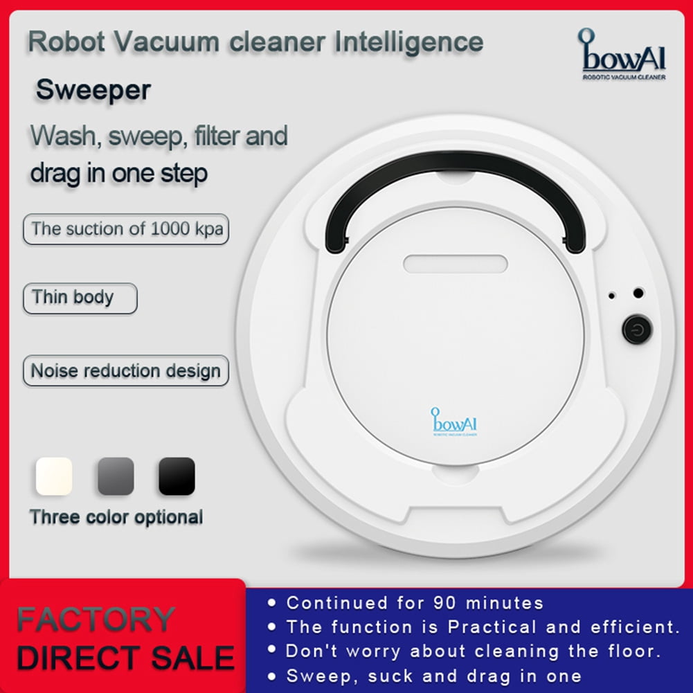 Robot Vacuum Cleaner, Super-Thin, Deep Cleaning Robotic Vacuum Cleaner, Sweeping & Mopping, Intelligent Sweeping Robot Home Charging Three-in-one Sweeping Robot