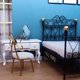 thumbnail image 5 of Cama Doble en Miniatura de Hierro de Estilo Europeo con Muebles de Colchón para 1:12 Acces de Decoración de Dormit de Juego de Negro Sunnimix cama de casa de muñecas, 5 of 6