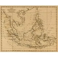 thumbnail image 2 of Arrowsmith, Aaron 31x26 White Modern Wood Framed Museum Art Print Titled - East India Islands, 1812, 2 of 4