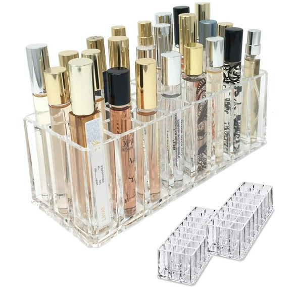 Organizador de perfumes de Alegory Rollerball de acrílico, 24 botellas
