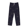thumbnail image 6 of Daiia Copper-Gold Gloss Outline Chrysanthemum Men's Sleep Pant with Pockets and Drawstring,Pajama Pants-XX-Large, 6 of 9
