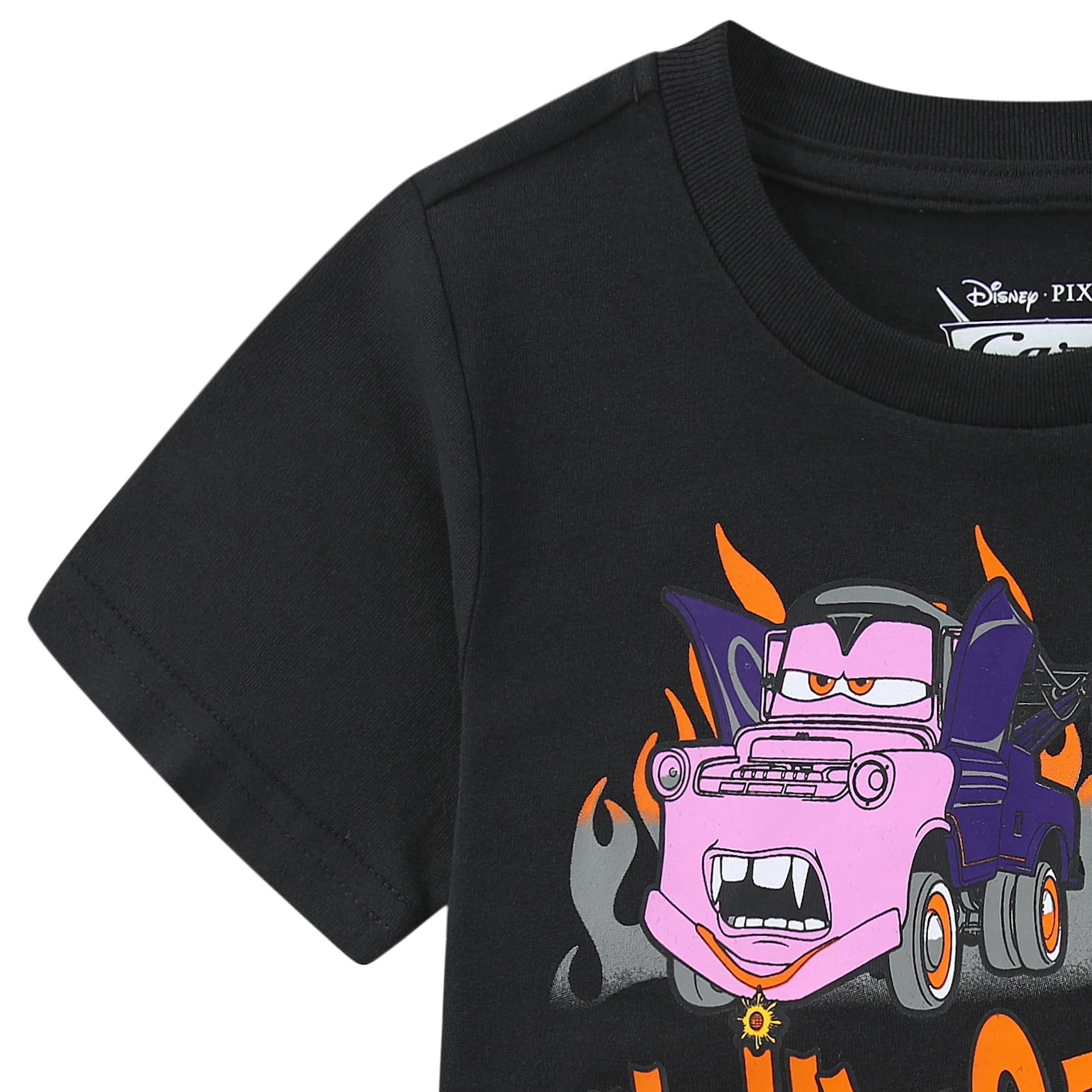 Disney Cars Lightning McQueen Short Sleeve Halloween T-Shirt (Boys), Sizes 2T-7