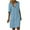 Light Blue, variant on Womens Oversized Button Down Shirt Dresses Solid Cotton Linen Shirts Fashion Casual Spring Summer Short Sleeve Dress White