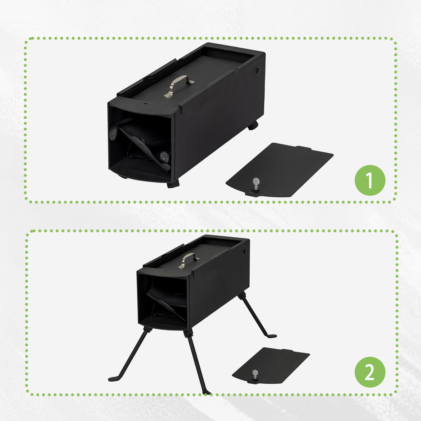 Camping Rocket Stove - Portable Wood Burning Stove, 45° Fuel Chamber, for Outdoor Cooking/Hunting/Fishing