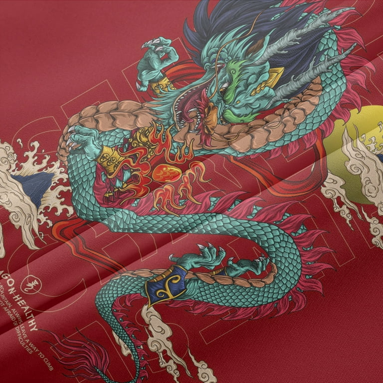 Zodiac - Monkey Equal to Heaven Saint print Red kimono men's