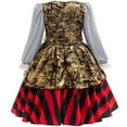 thumbnail image 2 of Pirate Costume for Girls Kids Halloween Buccaneer Dress Birthday Party Cosplay Outfits, 2 of 7