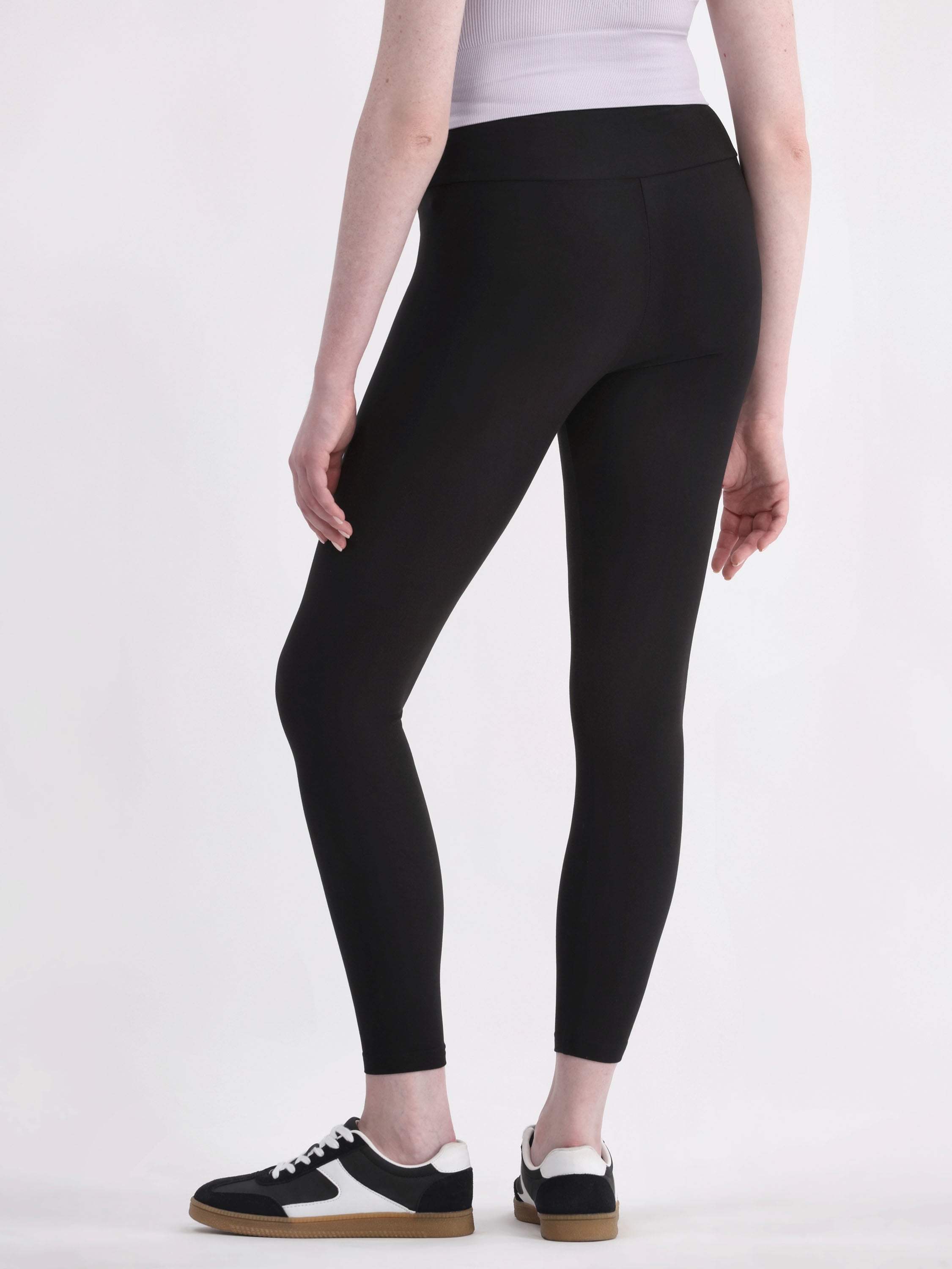 No Boundaries Super Soft Core Ankle Leggings, 27.5”Inseam, 1 and 2-Pack, Women's & Women's Plus Sizes XXS-4X