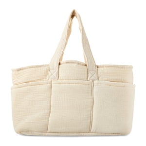 Parent's Choice Collapsible Muslin Nursery Caddy, Beige