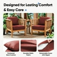 thumbnail image 5 of Giantfurnni Luxury Outdoor Deep Seat Cushion 22 X 24 X 6 inch Replacement Cushions for Patio Furniture, Red, 5 of 9