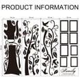 thumbnail image 3 of DIY Large Family Tree Wall Decal, Black Photo Frame Tree Sticker Mural for Home Decor, 3 of 7