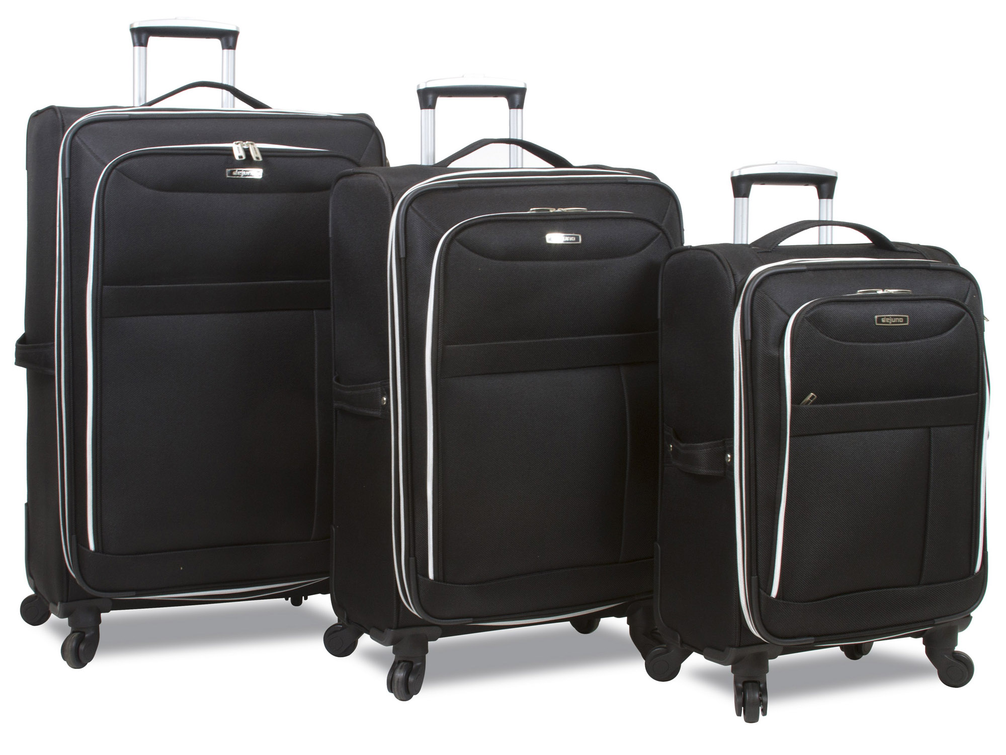 Dejuno Dejuno Aria Softsided Lightweight 3Piece Spinner Luggage Set