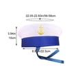 thumbnail image 2 of Jiibva Sailor Hat Yacht Captain Hat Sailor Costume Accessory Men Navy Marine Hat Adjustable Boat Navy Hat For Adult Men, 2 of 7