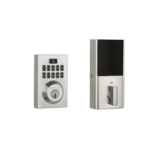 Kwikset Smartcode 913 Contemporary Electronic Deadbolt in SN