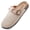 Beige, variant on Women's Suede Clogs Mens Leather Mules Comfort Cork Footbed Antislip House Sandals Arch Support Potato Shoes with Adjustable Buckle