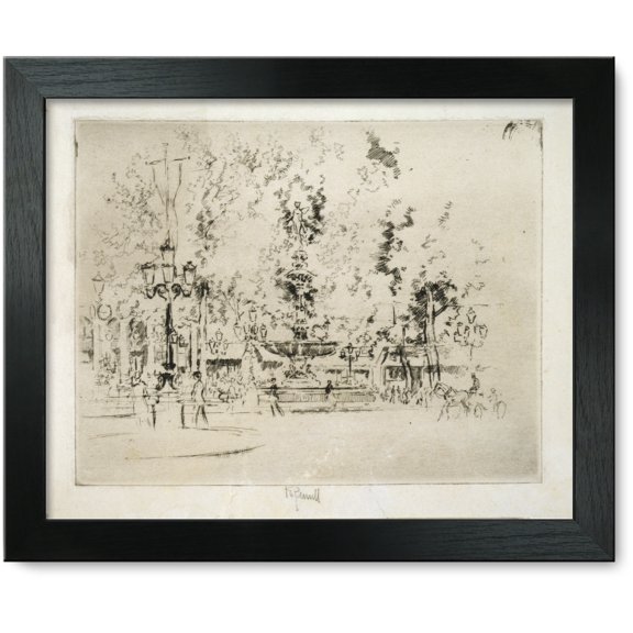 Framed Print: Place De L'opera, 1893
