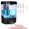 thumbnail image 2 of 2X Automatic Soap Dispenser, Touchless Infrared Motion Sensor, 700Ml Wall Mount Hand Free for Bathroom Kitchen Hotel, 2 of 5