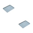 thumbnail image 1 of Injueey Bandeja rectangular de plástico multifuncional para diversos usos Bandeja de plástico rectangular de amplia aplicación grande azul azul grande 2Conjunto, 1 of 6