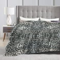 thumbnail image 7 of Snow Leopard Print Blanket Gifts for Women Soft Lightweight Cheetah Flannel Throw Blankets for Couch Bed Sofa Travel 60" x 50", 7 of 7