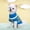 Blue, variant on Cozy Pet Sweaters, Winter Knitwear for Small and Medium Dogs and Cats – Argyle, Striped, and Heart Designs, Mock Neck Warmth