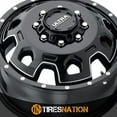 thumbnail image 4 of 17" Black With Natural Accents Warlock Dually 017 Wheel by Ultra Wheel 017-7692RBM, 4 of 5