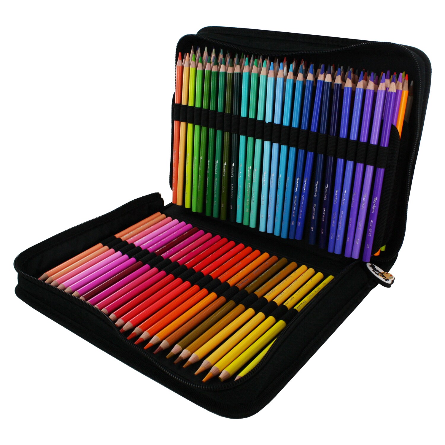 Thornton's Art Supply Colored Pencil Set & Zippered Case for Artists ...