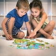 thumbnail image 3 of 2-5 year old, 6x9 piece wooden puzzles, educational toys, 3 of 5