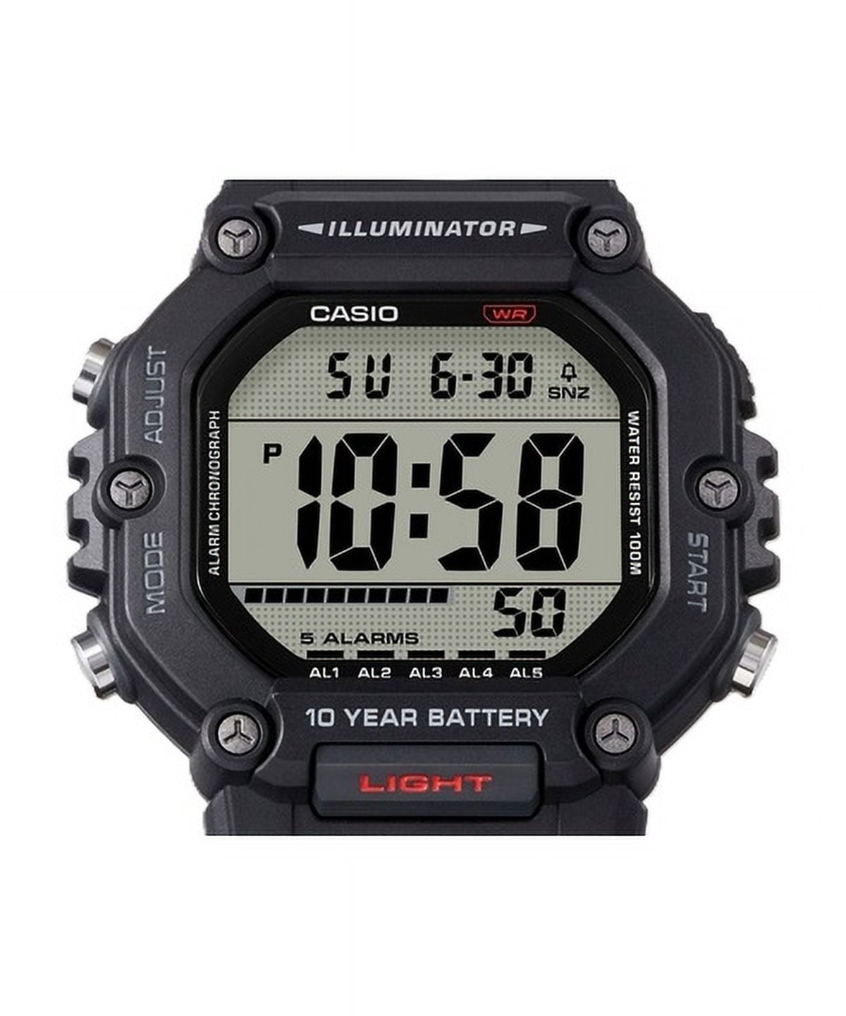 Casio Digital Resin Strap Quartz AE-1600H-8BV 100M Men's Watch