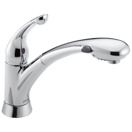 Signature Pullouts Single Handle Pull-Out Kitchen Faucet in Chrome