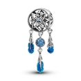 thumbnail image 1 of Dijes De Plata De Ley 925 para mujer, accesorio Original De ojos azules malvados, estrella del sol, alce, dinosaurio, se adapta a Joyería DIY De aniversario, novedad, 1 of 4