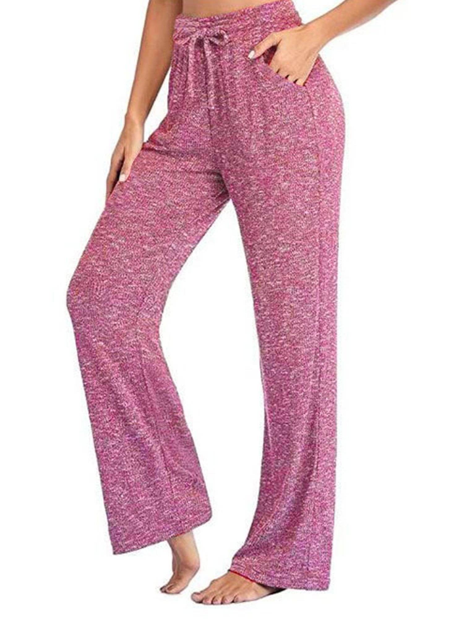 Women's Casual Long Pajama Lounge Pants Drawstring Sleepwear Regular & Plus Size