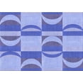 thumbnail image 1 of Ahgly Company Machine Washable Indoor Rectangle Transitional Jeans Blue Area Rugs, 5' x 8', 1 of 7