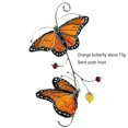 thumbnail image 3 of Tinted Metal Window Charm  Metal Monarch Butterfly Delicate Window Decoration Craft For Windows Colored Metal Bird Charm Yellow, 3 of 9