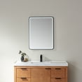 thumbnail image 2 of Vinnova Piceno 24" Rectangle LED Wall Mount Bathroom Vanity Mirror Black Frame, 2 of 12