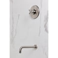 thumbnail image 2 of Kingston Brass KB6338AXTO Restoration Single-Handle Pressure Balanced Tub Faucet in Brushed Nickel, 2 of 7