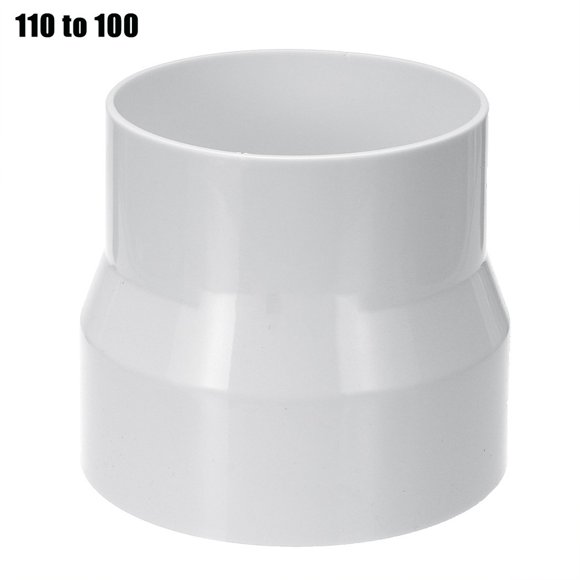 Ventilation Pipe Reducer Adapter Pipe Fittings 110 to 100 ABS