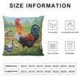 thumbnail image 5 of COMIO  Colorful Rooster Chicken Throw Pillow Covers Decorative Square Cushion Case Modern Farmhouse Pillowcase for Couch Sofa Bed Car Living Room Home Decor, 5 of 5